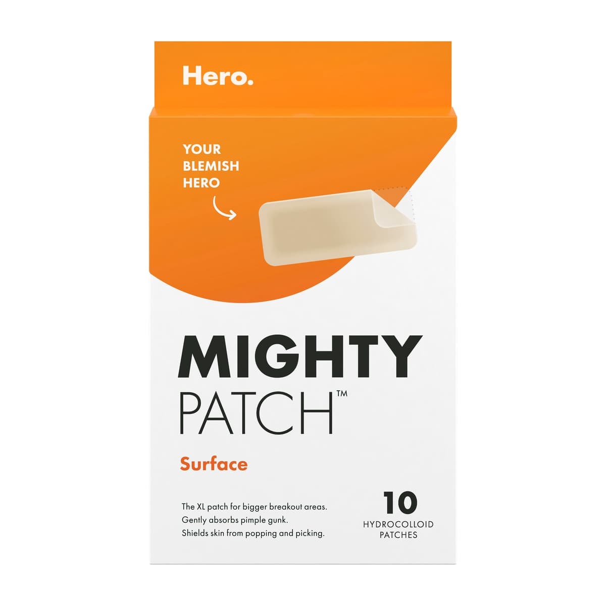 Hero Mighty Patch Surface Hydrocolloid Pimple Patches 10 Pack