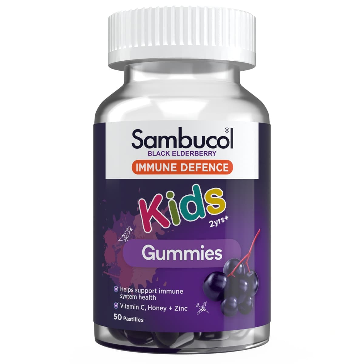 Sambucol Kids Immune Defence Gummies 50 Pack