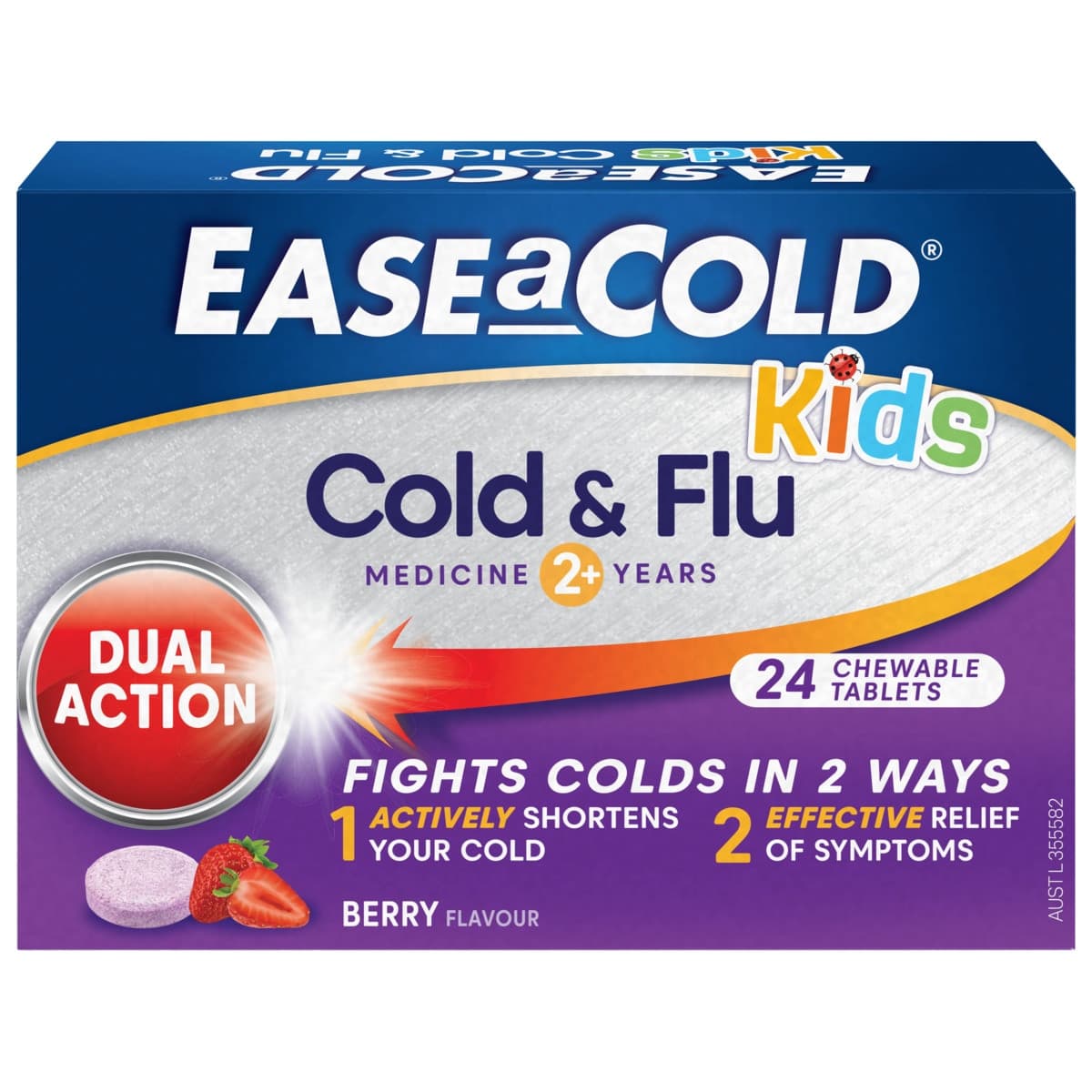 Ease a Cold Kids Cold & Flu Relief 24 Chewable Tablets