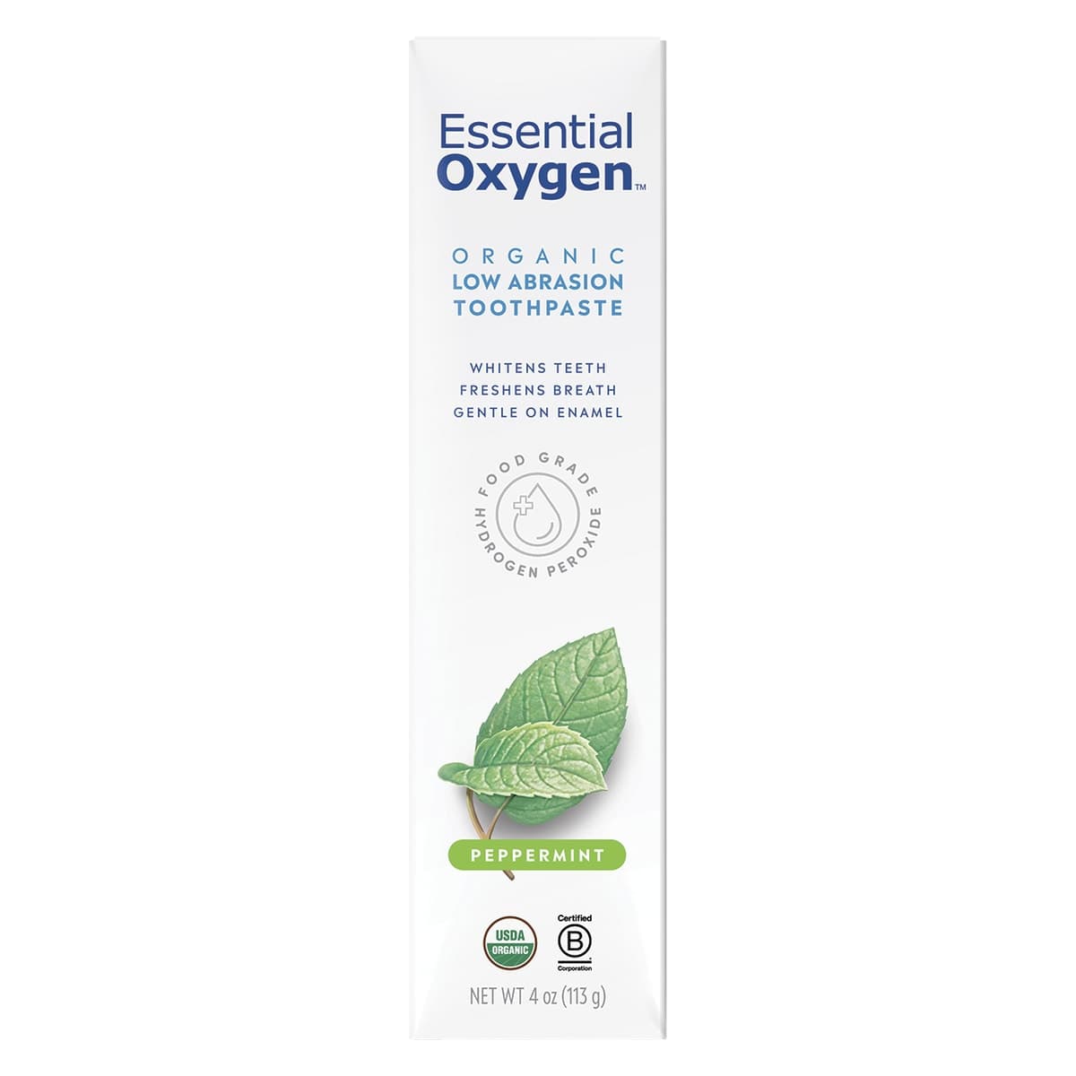Essential Oxygen Toothpaste Peppermint 113g
