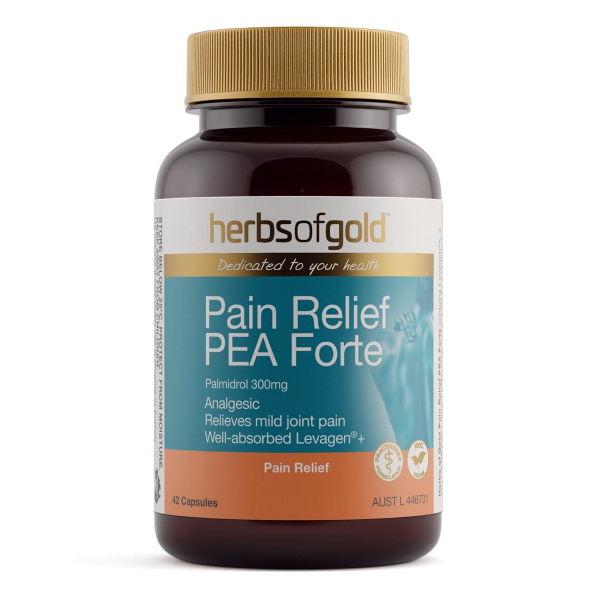 Herbs of Gold Pain Relief PEA Forte 42 Capsules