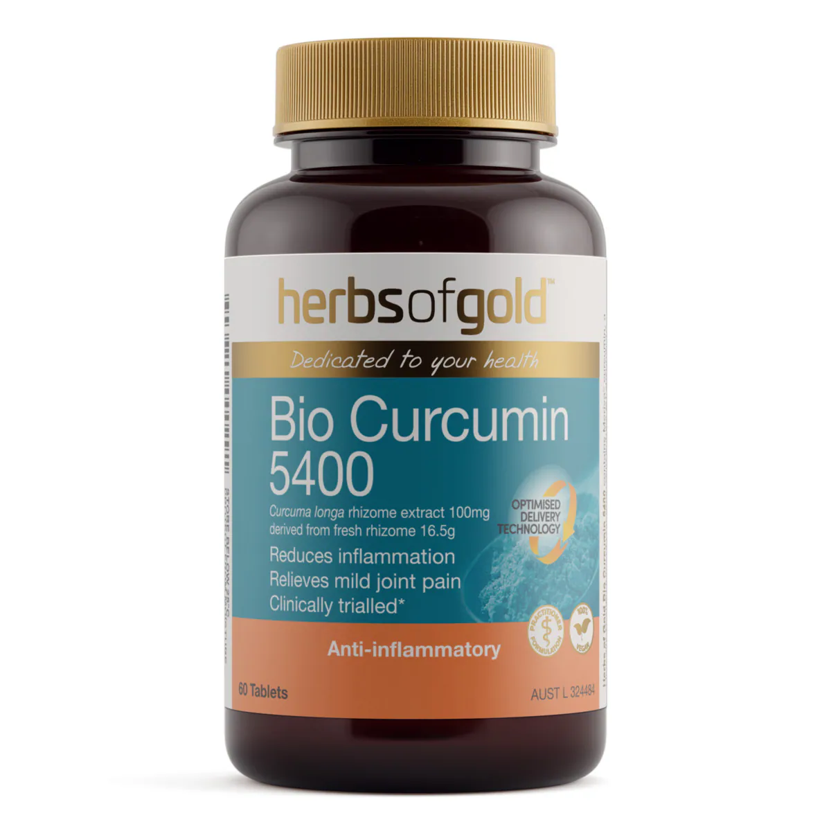 Herbs of Gold Bio Curcumin 5400 60 Tablets