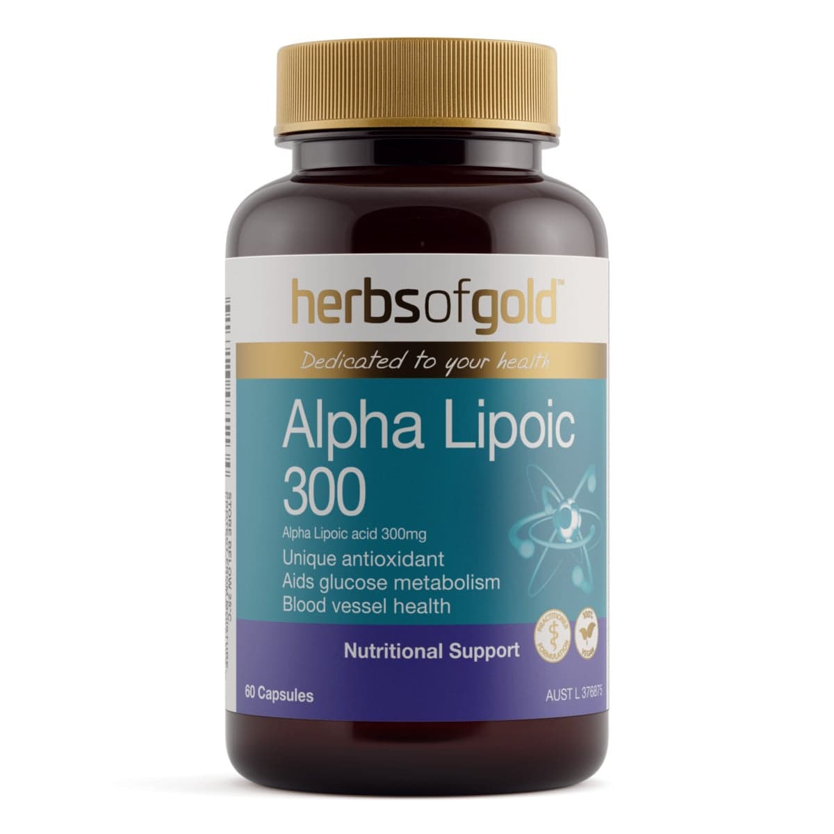 Herbs of Gold Alpha Lipoic 300 60 Capsules