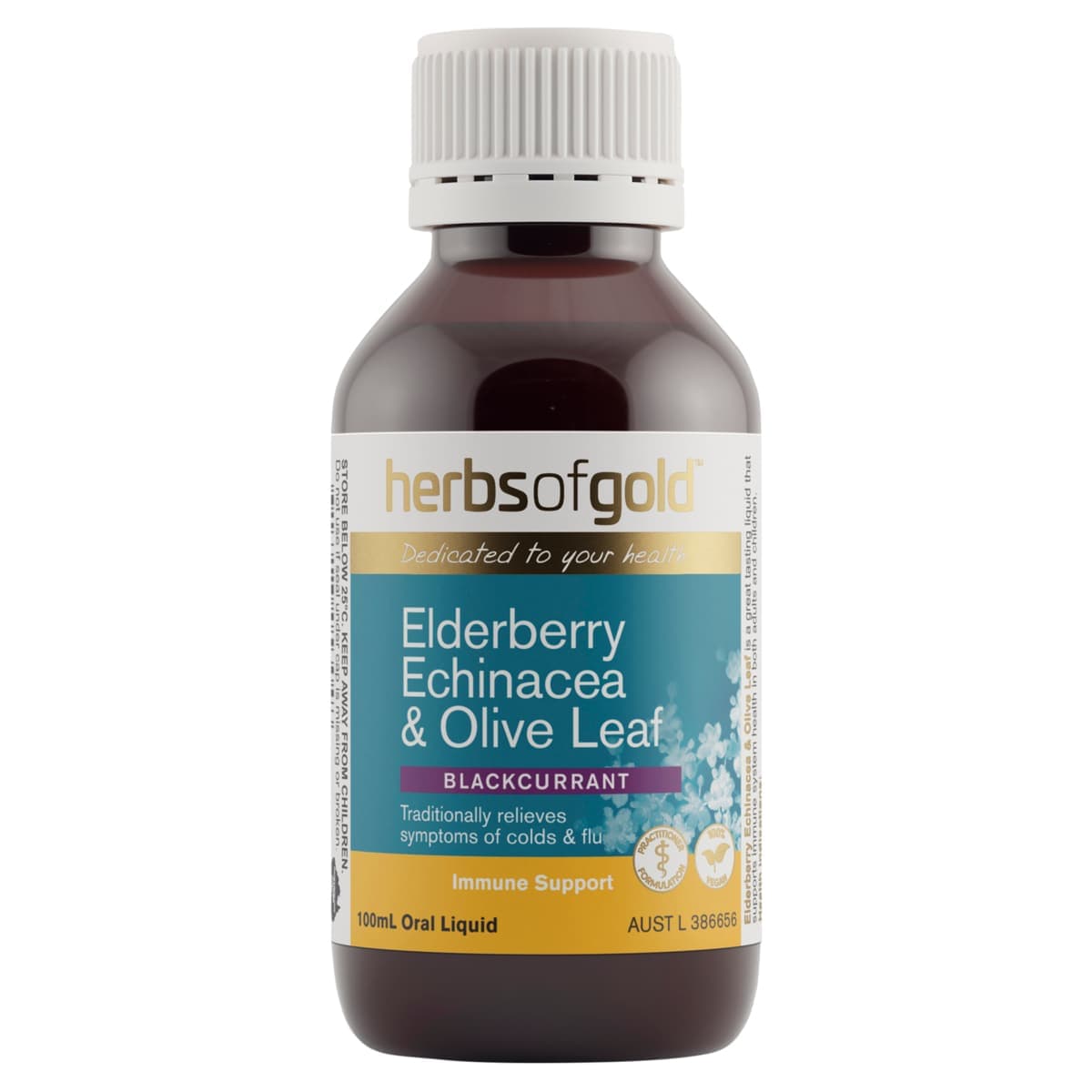 Herbs of Gold Elderberry Echinacea & Olive Leaf 100ml