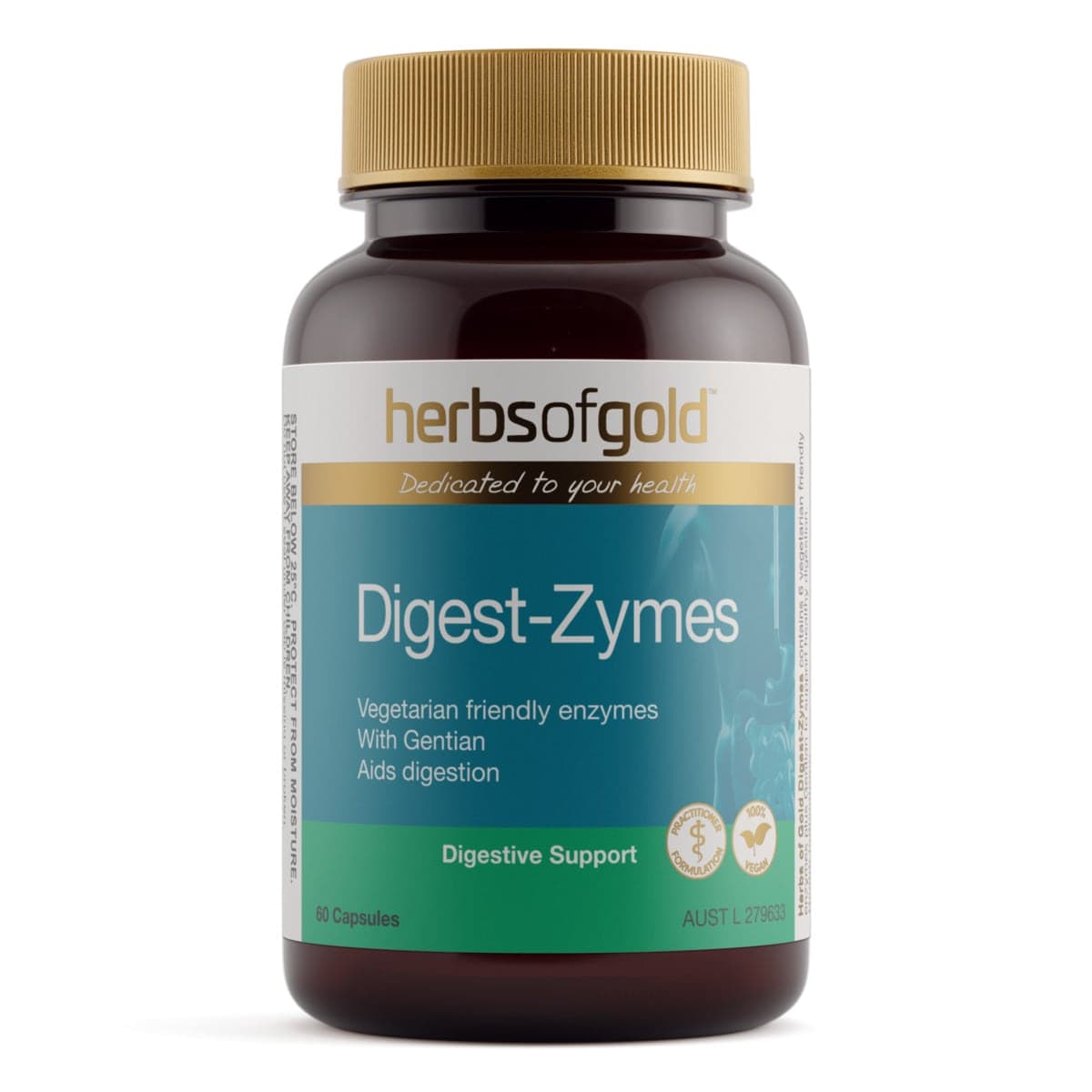 Herbs of Gold Digest-Zymes 60 Capsules
