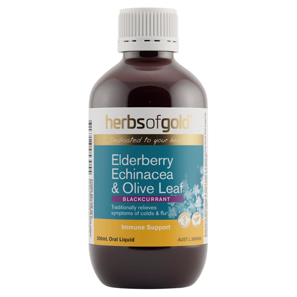 Herbs of Gold Elderberry Echinacea & Olive Leaf 200ml