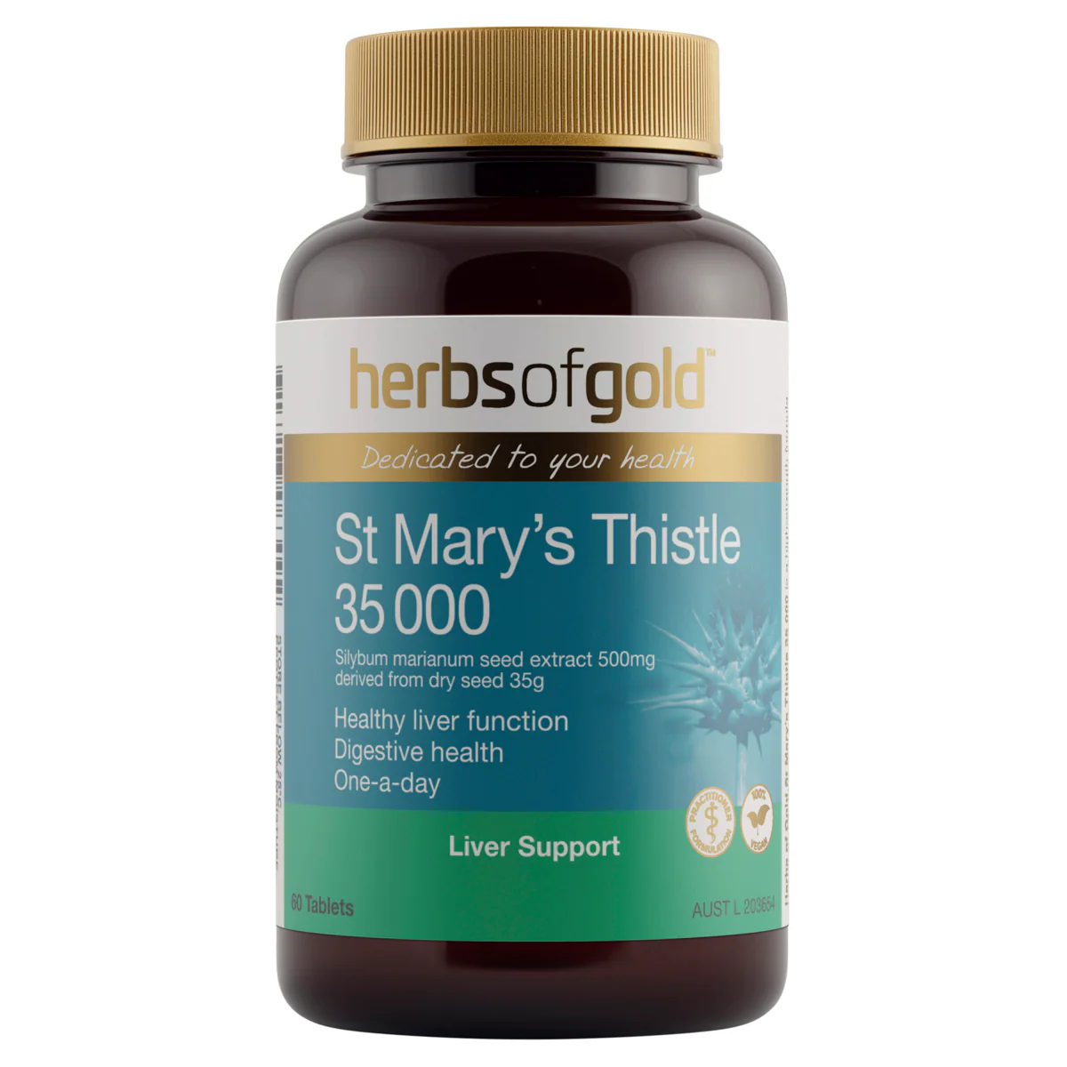 Herbs of Gold St Marys Thistle 35 000 60 Tablets