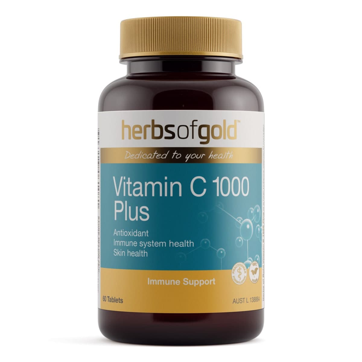 Herbs of Gold Vitamin C 1000 Plus 60 Tablets