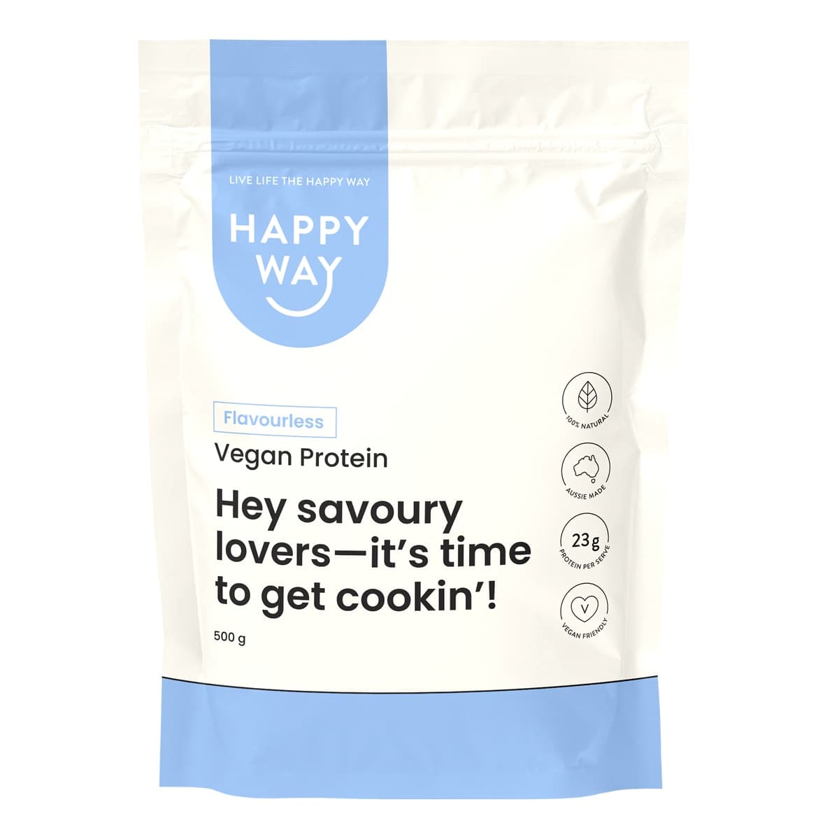 Happy Way Vegan Protein Powder Flavourless 500g