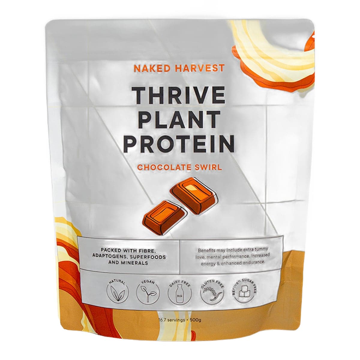 Nu Harvest Thrive Plant Protein Powder Chocolate 500g