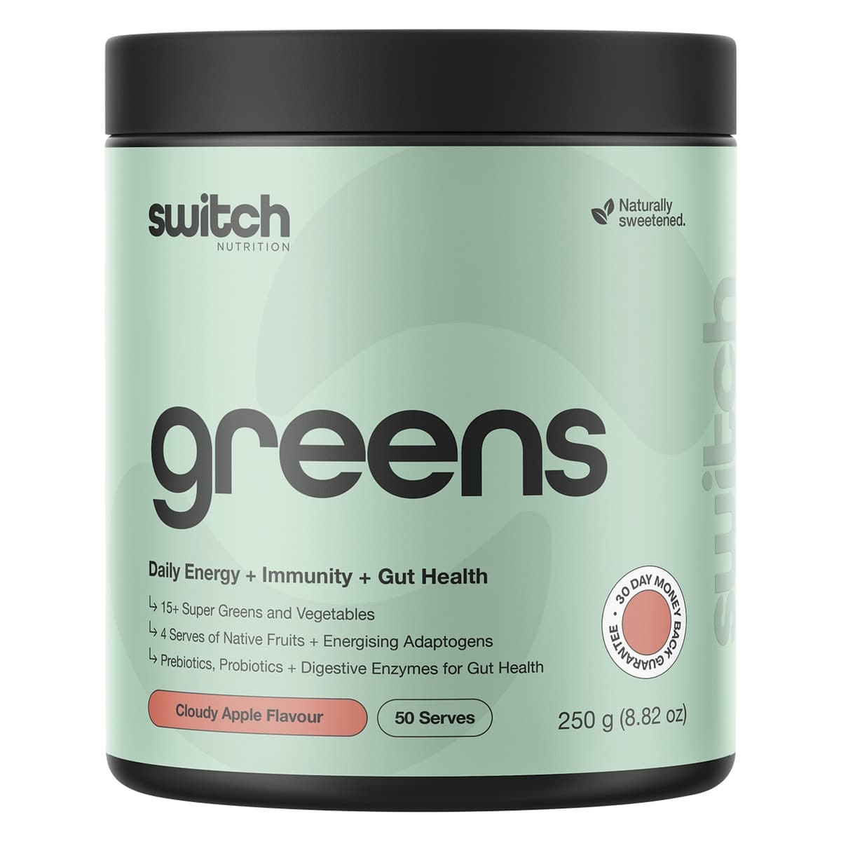 Switch Nutrition Greens Powder Cloudy Apple 250g