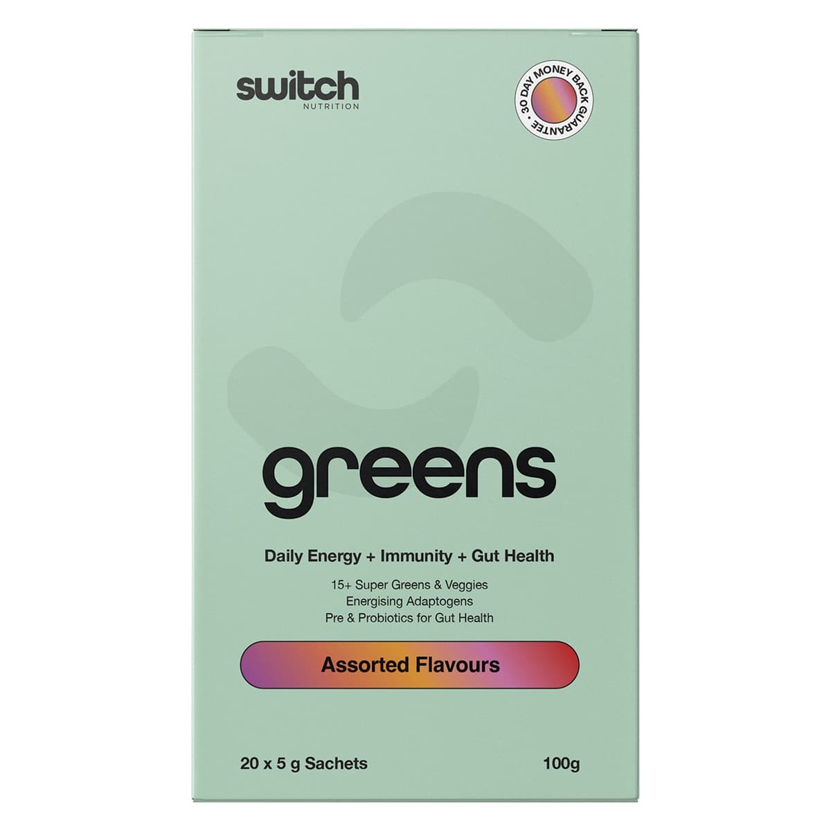 Switch Nutrition Greens Powder Assorted Flavours 20 x 5g Sachets