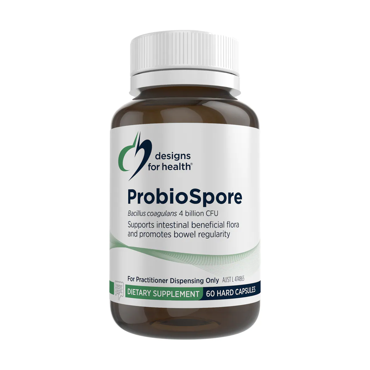 Designs for Health ProbioSpore 60 Vegetarian Capsules