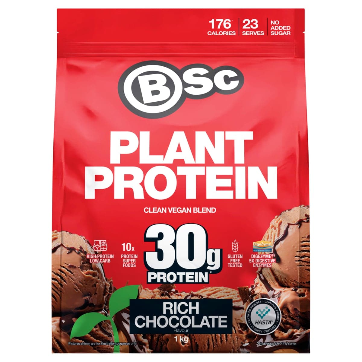 BSc Clean Plant Protein Rich Chocolate 1kg