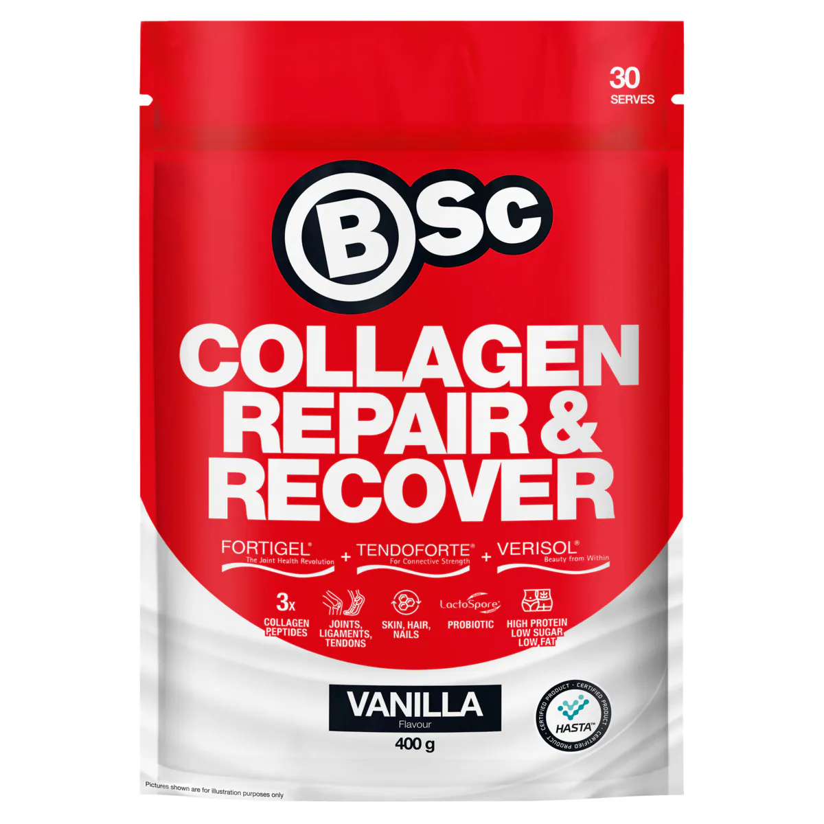 BSc Collagen Repair and Recover Vanilla 400g