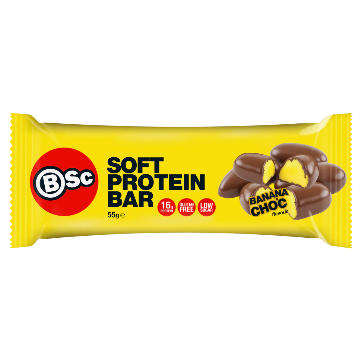 BSc Soft Protein Bar Banana Chocolate Box - 12 x 55g