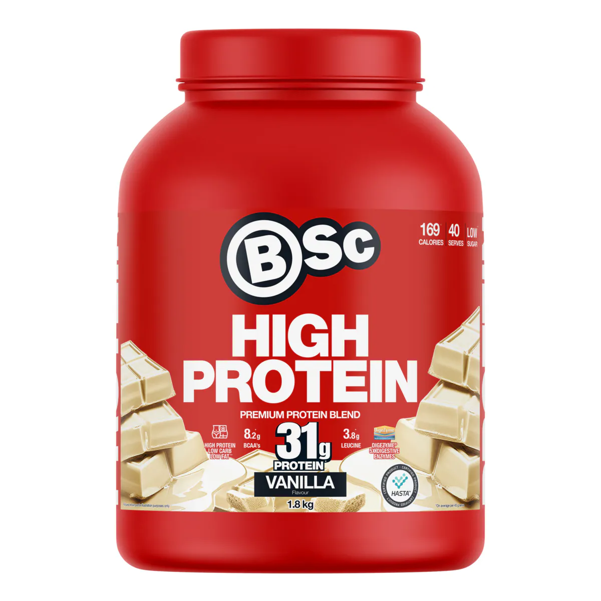 BSc High Protein Powder Vanilla - 1.8kg