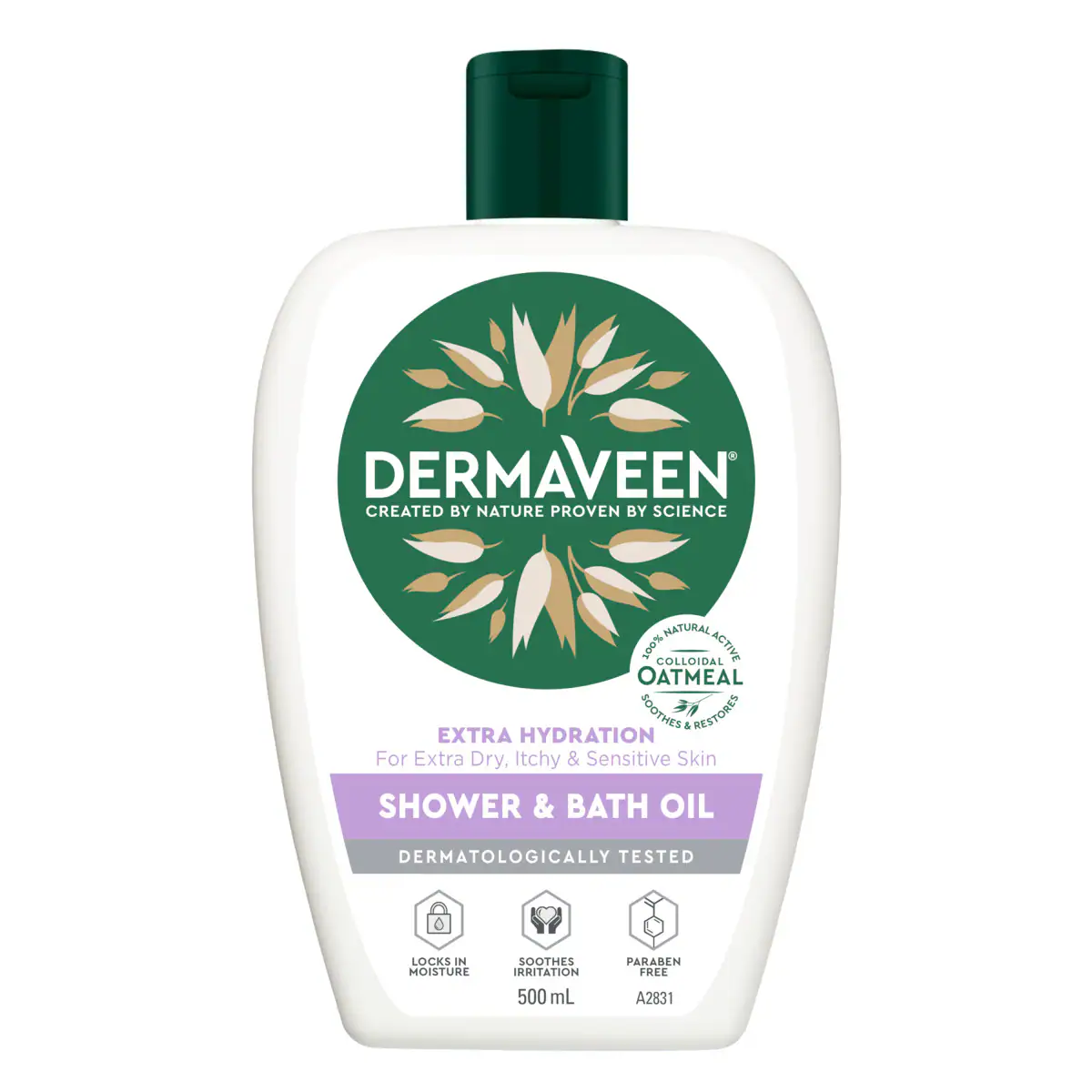 DermaVeen Extra Hydration Shower & Bath Oil 500ml