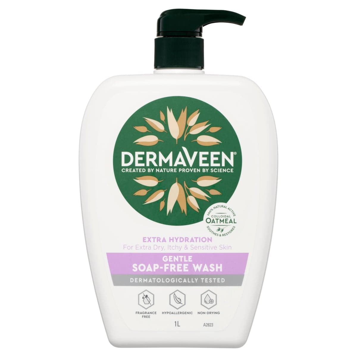 DermaVeen Extra Hydration Gentle Soap Free Wash 1 Litre