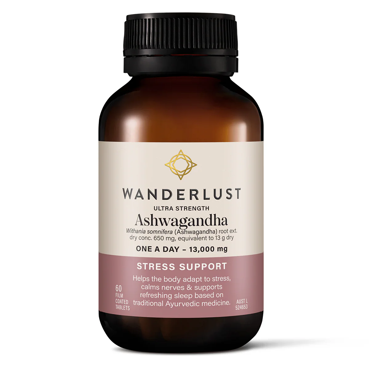 Wanderlust Ultra Strength Ashwagandha 1.3g 60 Tablets