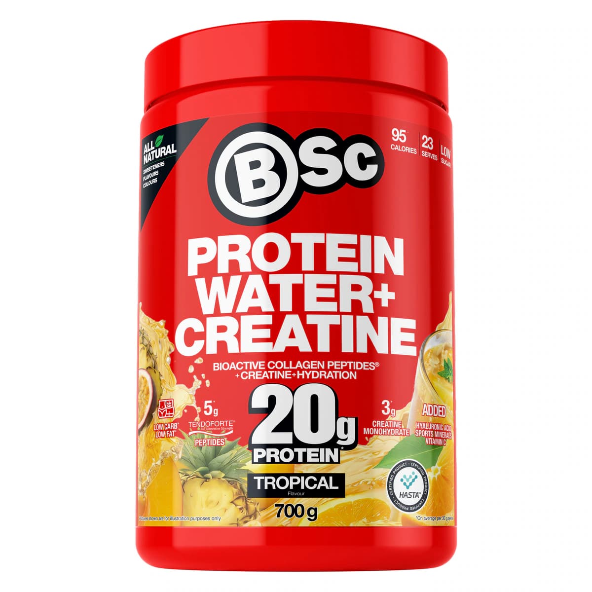 BSc Protein Water + Creatine Tropical 700g