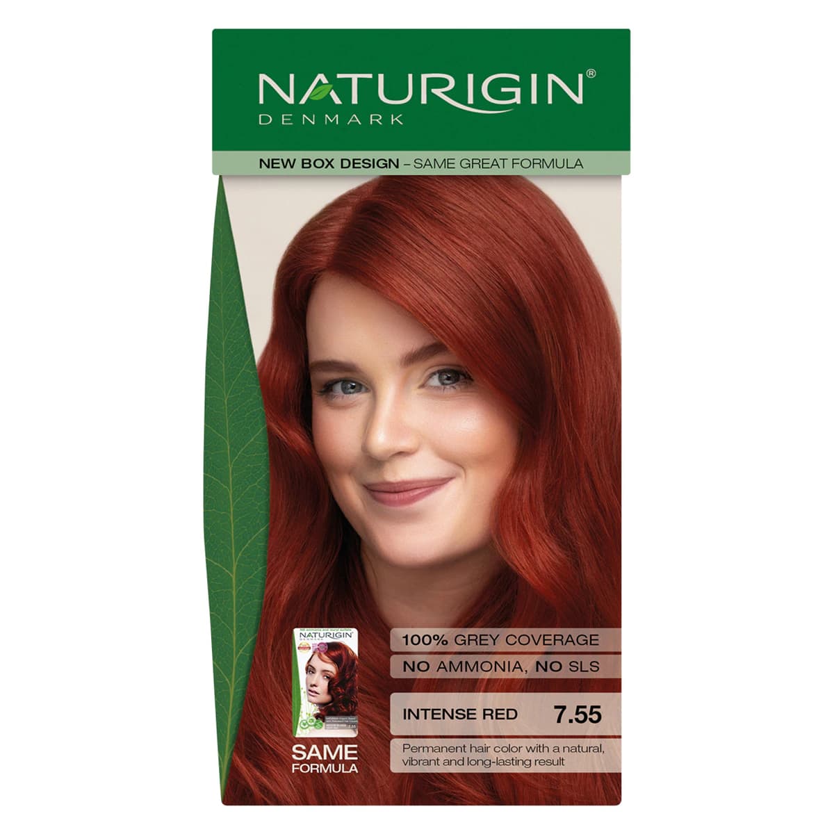 Naturigin 7.55 Medium Blonde Deep Red Natural Permanent Hair Colour