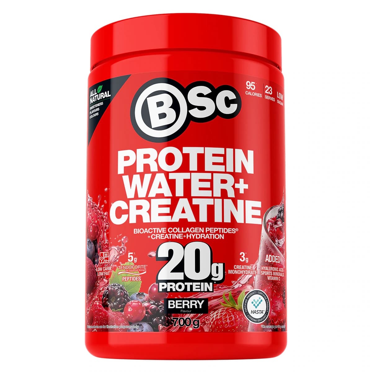 BSc Protein Water + Creatine Berry 700g