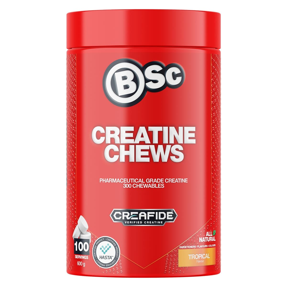 BSc Creatine Chews Tropical Flavour 300 Chewables