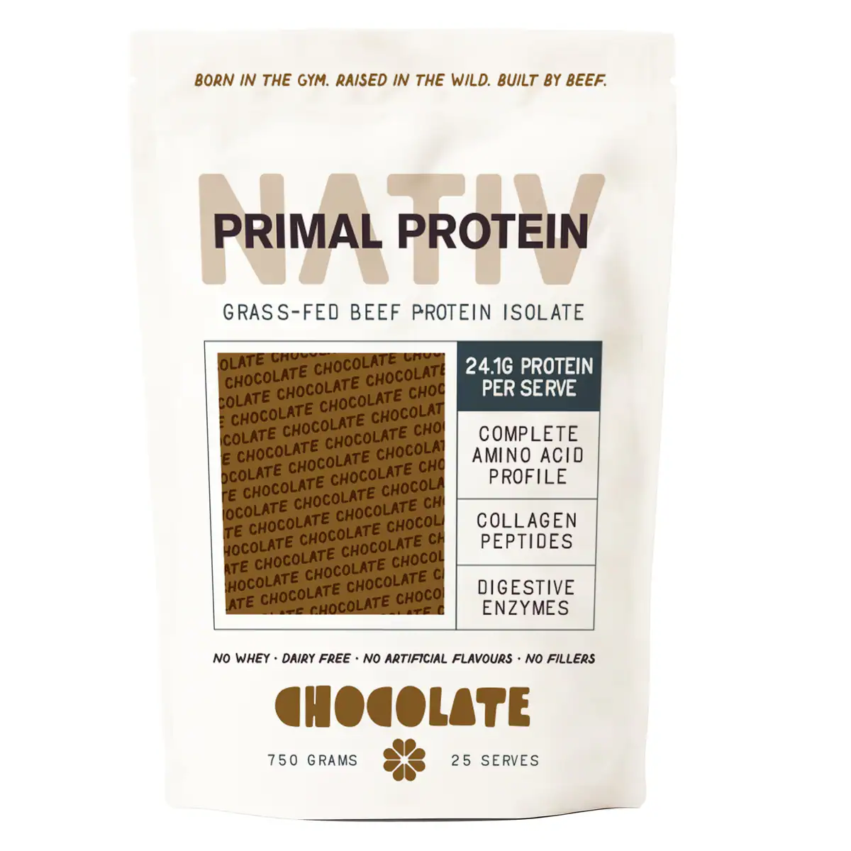 Nativ Primal Protein Grass-fed Beef Isolate Chocolate 750g