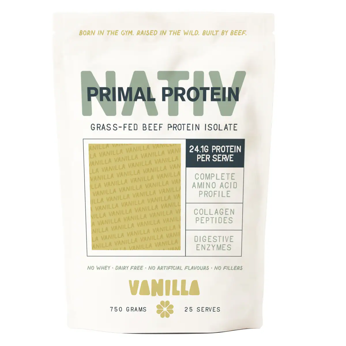 Nativ Primal Protein Grass-fed Beef Isolate Vanilla 750g