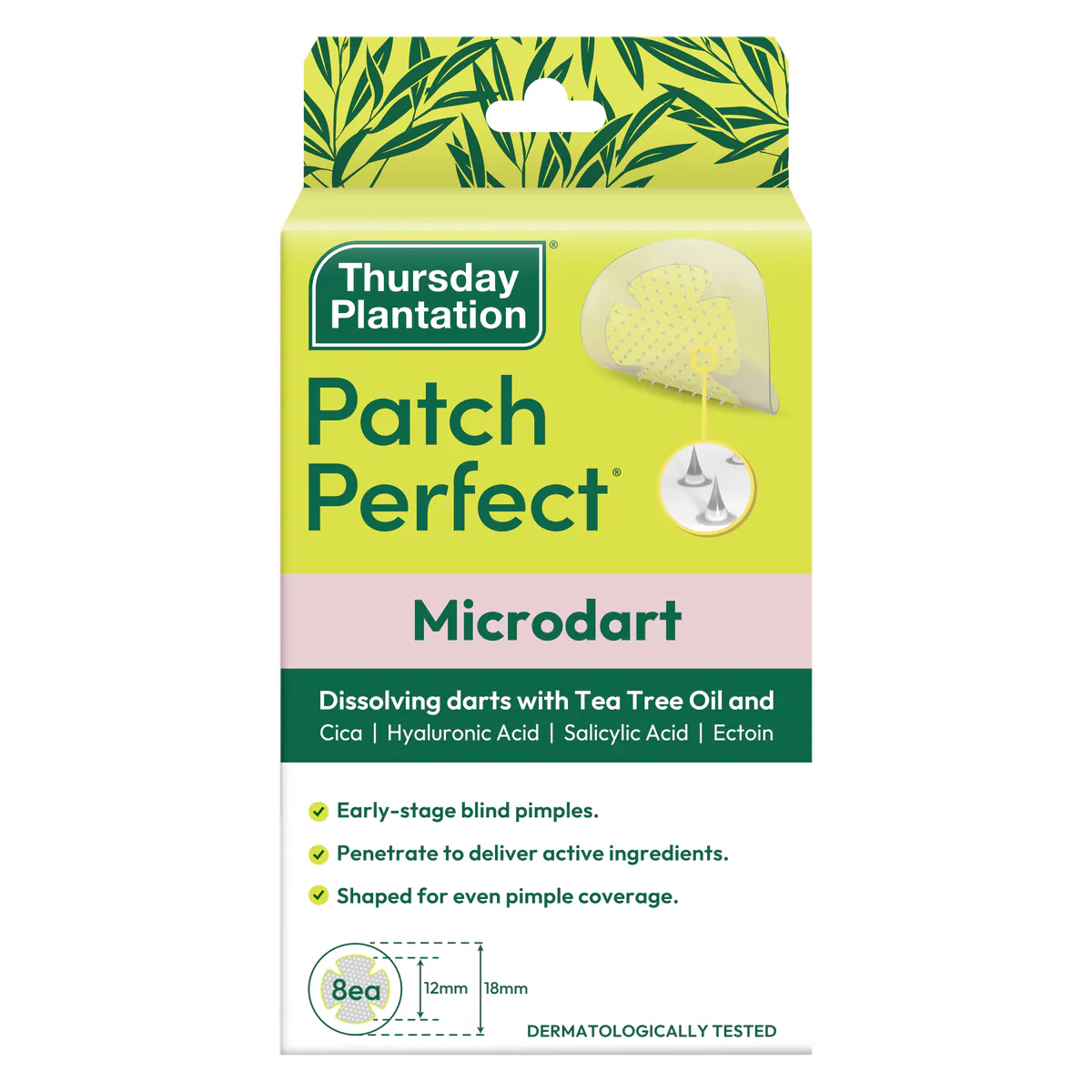 Thursday Plantation Patch Perfect Acne Control Microdart 8 Pack