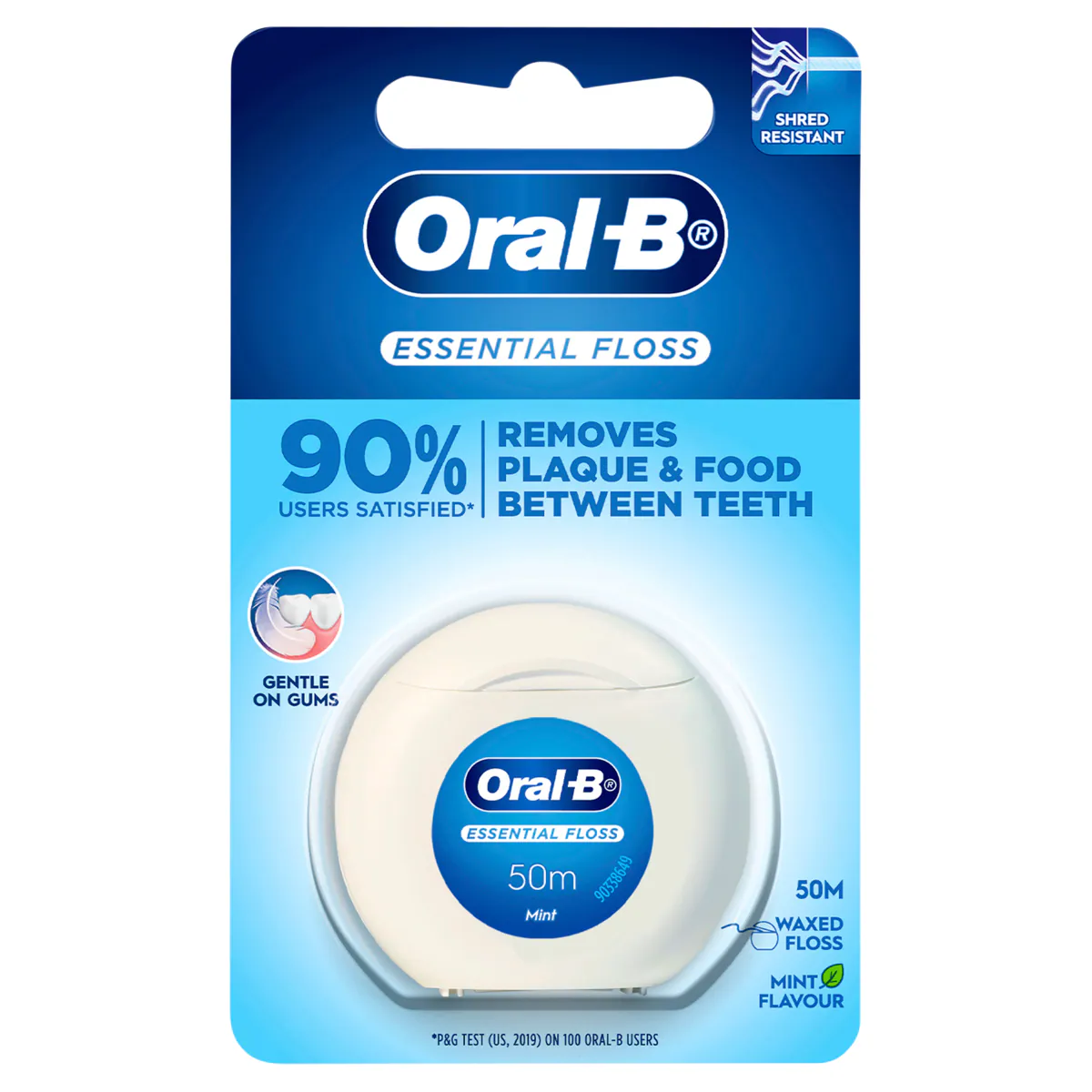 Oral B Essential Waxed Dental Floss Mint 50m