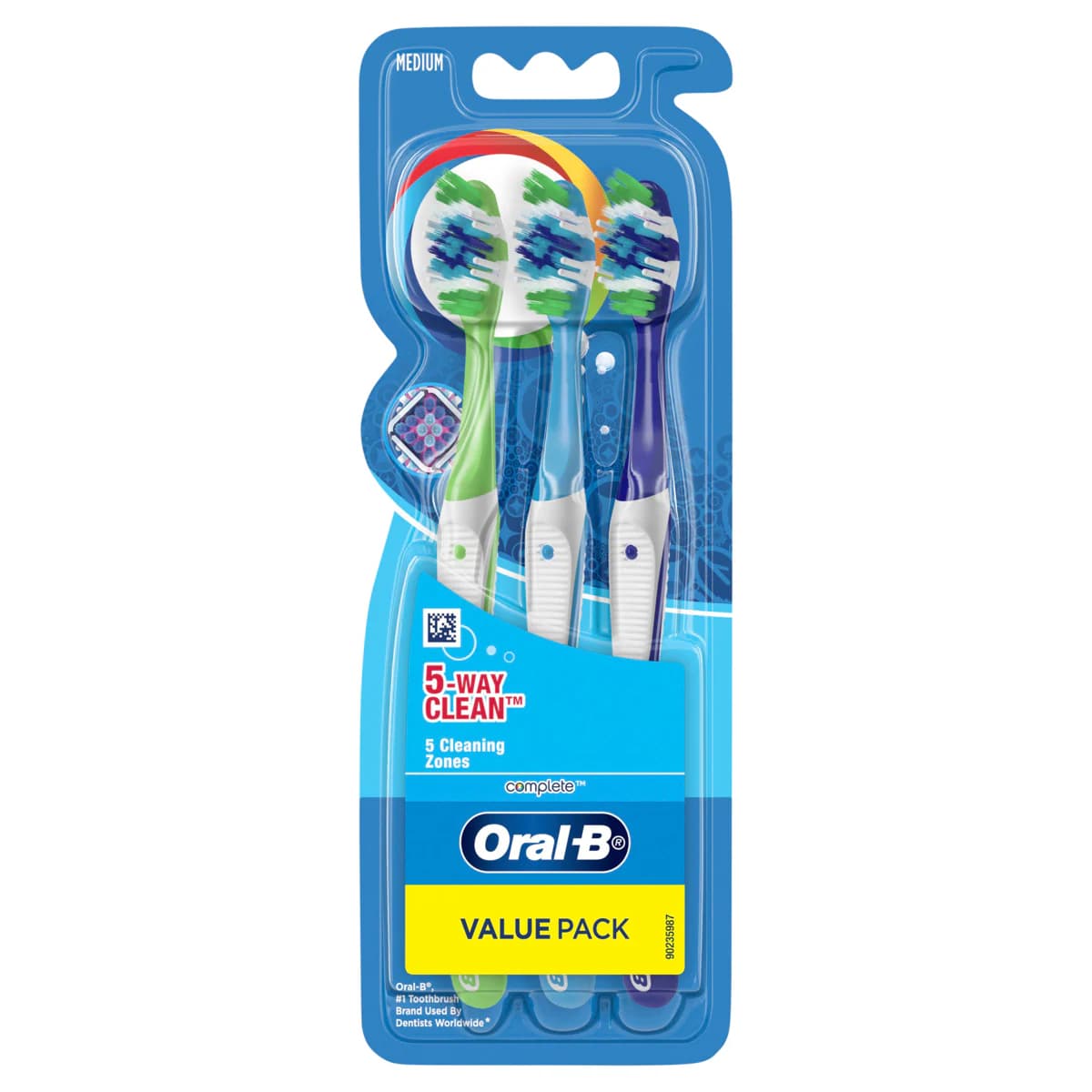 Oral B Complete 5 Way Clean Toothbrush Medium 3 Pack