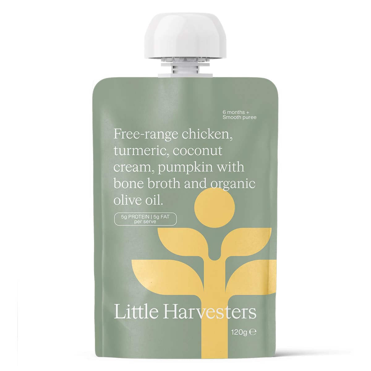 Little Harvesters Free-Range Chicken & Turmeric 120g Pouch