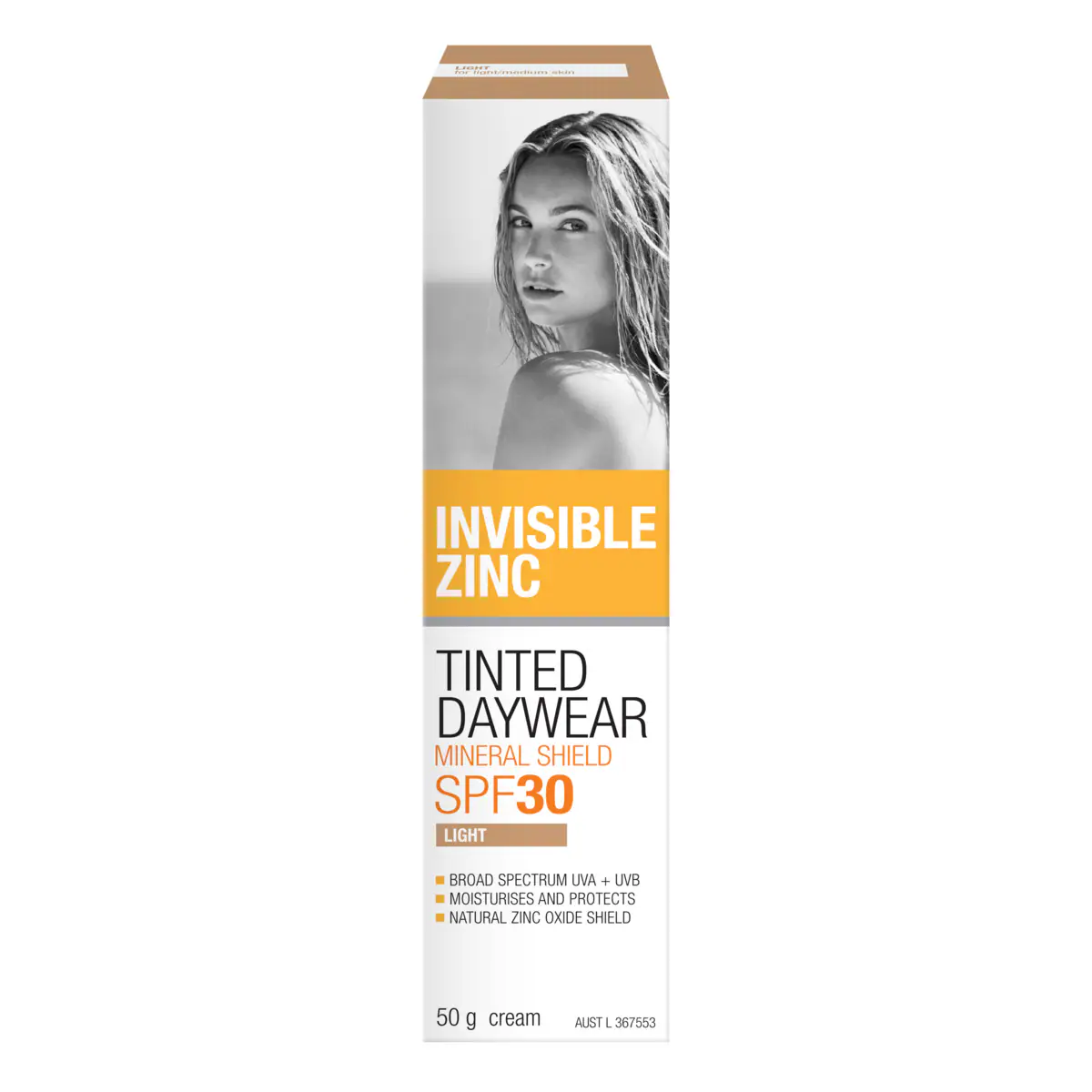 Invisible Zinc Tinted Daywear Mineral Shield Light SPF30+ 50g
