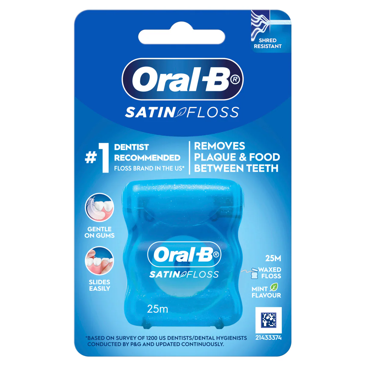 Oral B Satin Floss Mint Flavour 25m