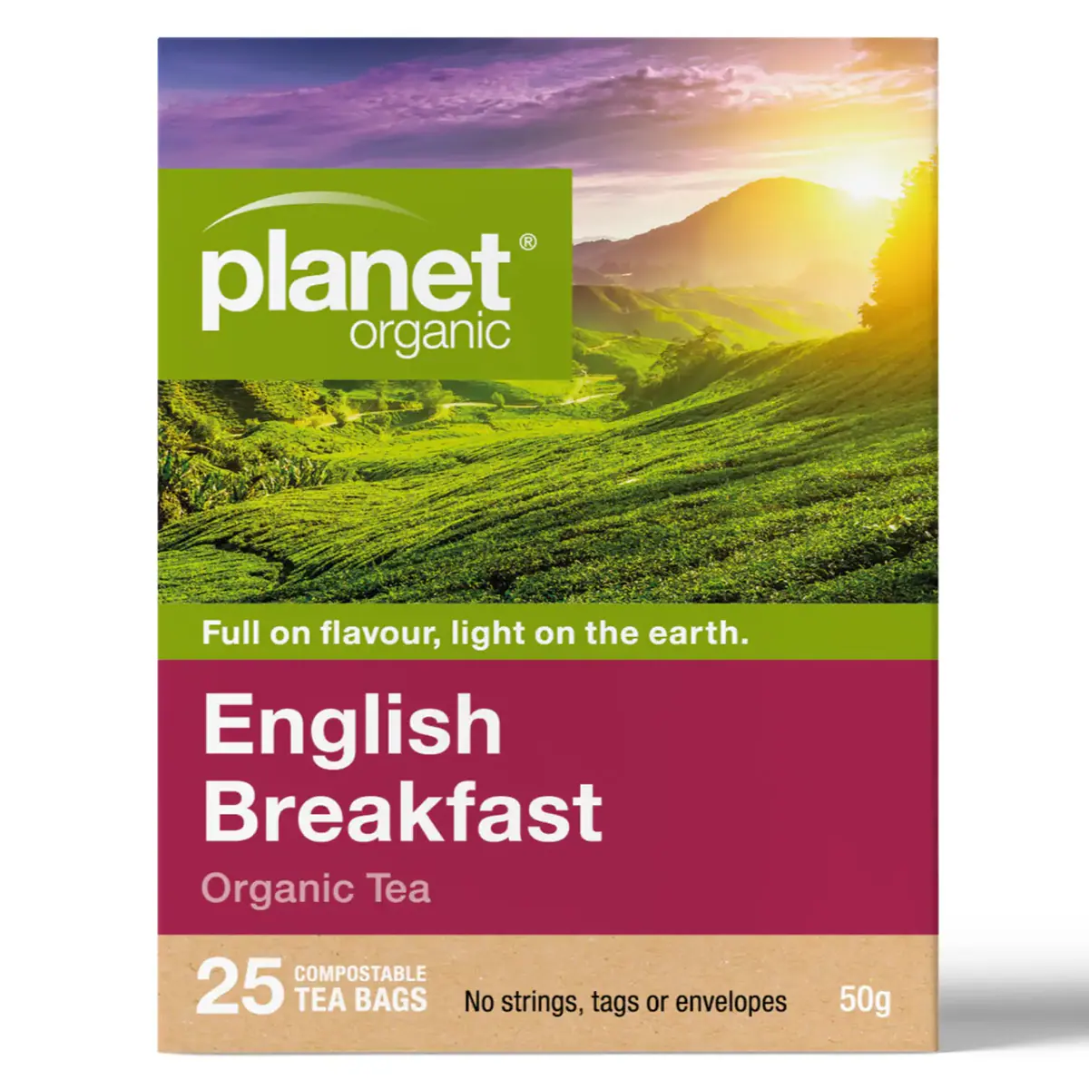 Planet Organic English Breakfast 25 Tea Bags
