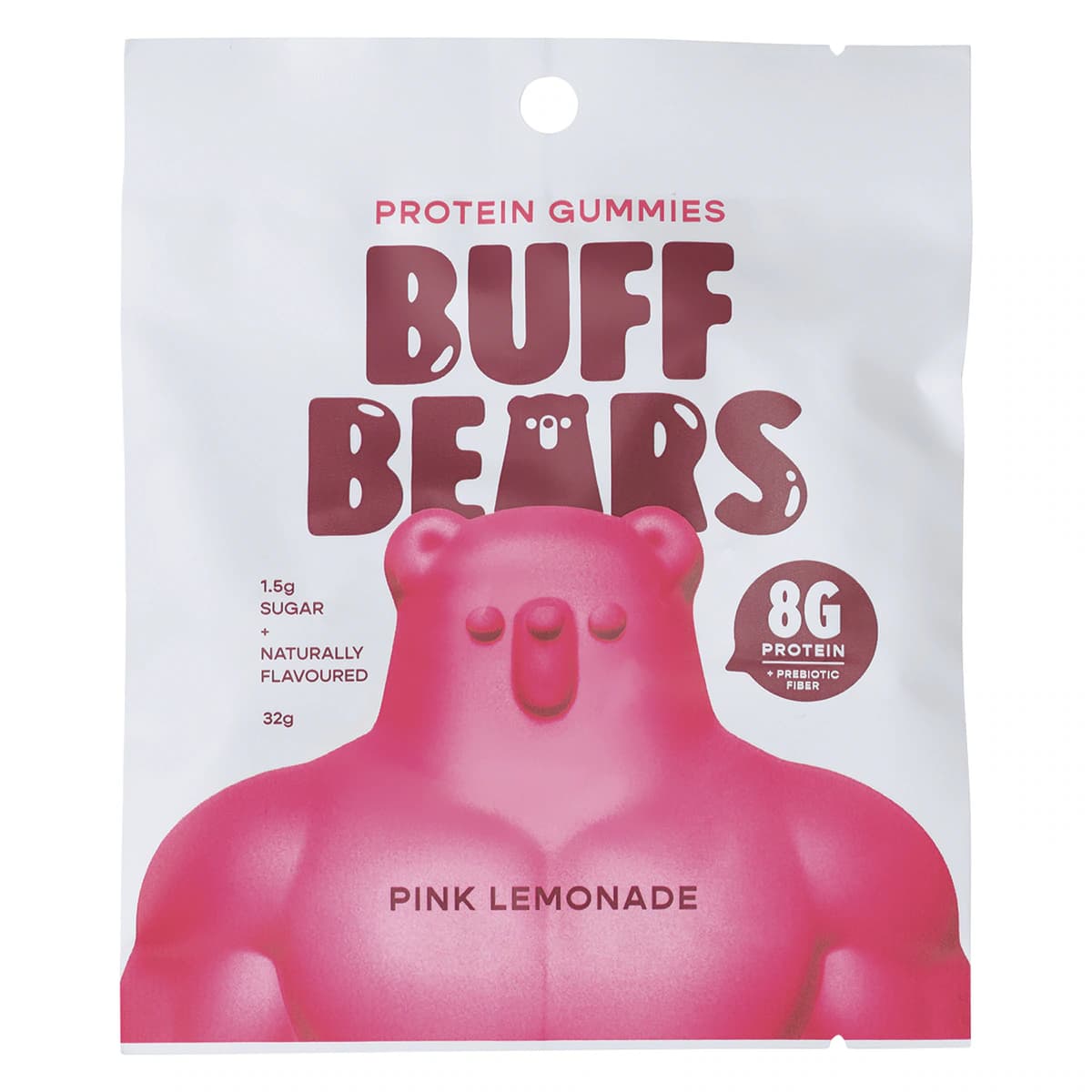 Buff Bears Protein Gummies Pink Lemonade 32g
