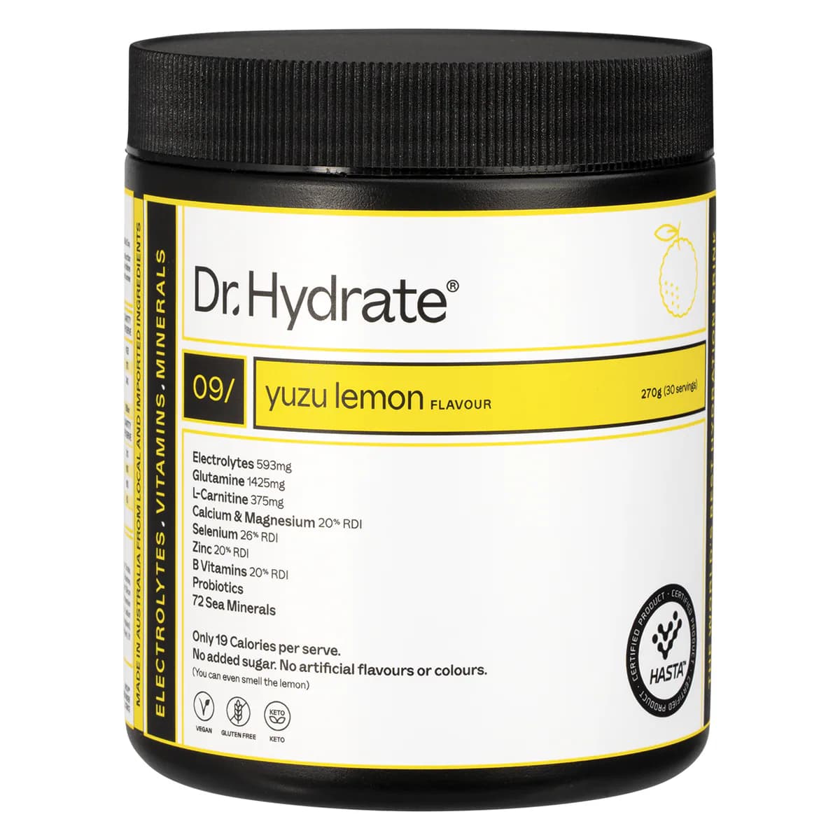 Dr. Hydrate All-In-One Hydration Drink Yuzu Lemon 270g
