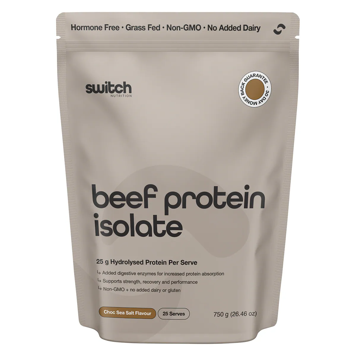 Switch Nutrition Beef Protein Isolate Chocolate Sea Salt 750g