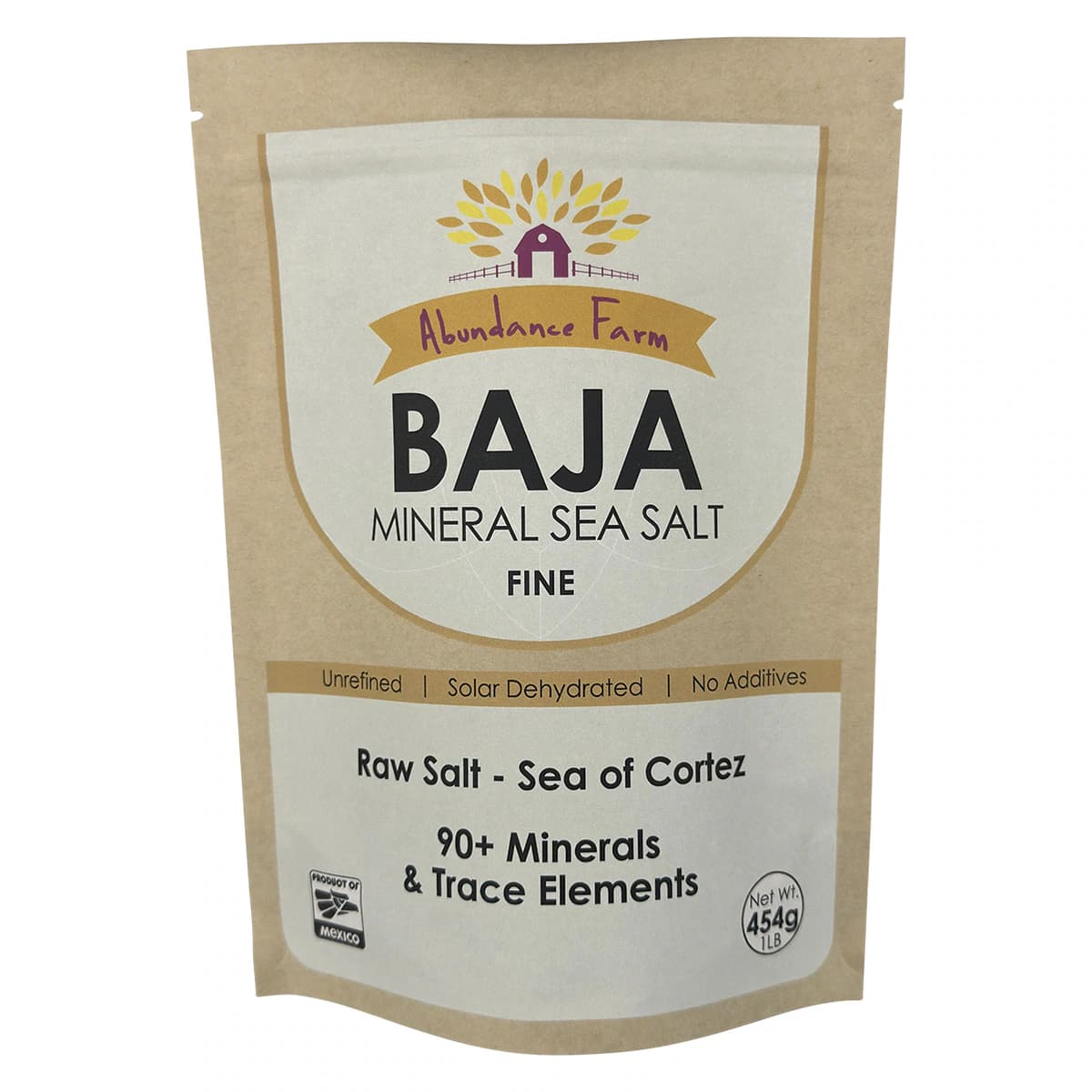 Abundance Farm Baja Mineral Sea Salt Fine 454g
