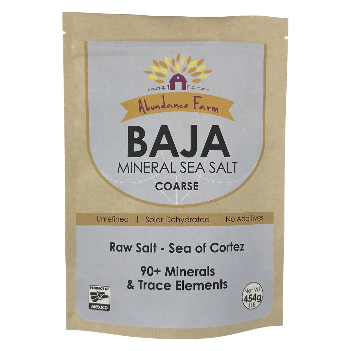 Abundance Farm Baja Mineral Sea Salt Coarse 454g