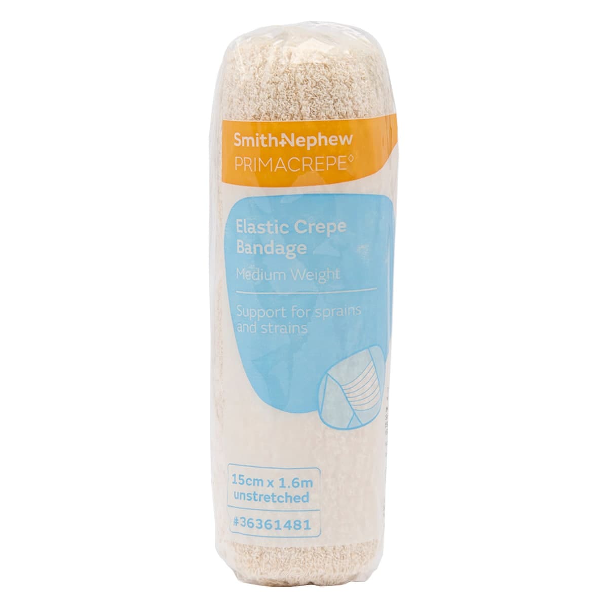 Primacrepe Elastic Crepe Bandage Medium Weight 15cm x 1.6m