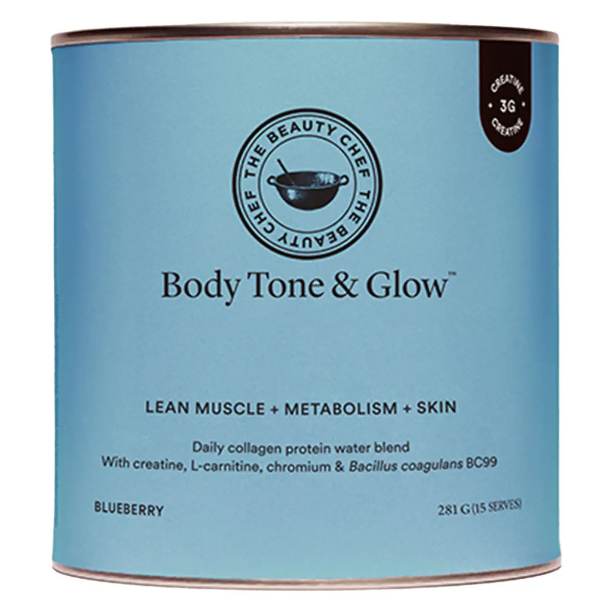 The Beauty Chef Body Tone & Glow Collagen Blend Blueberry 281g