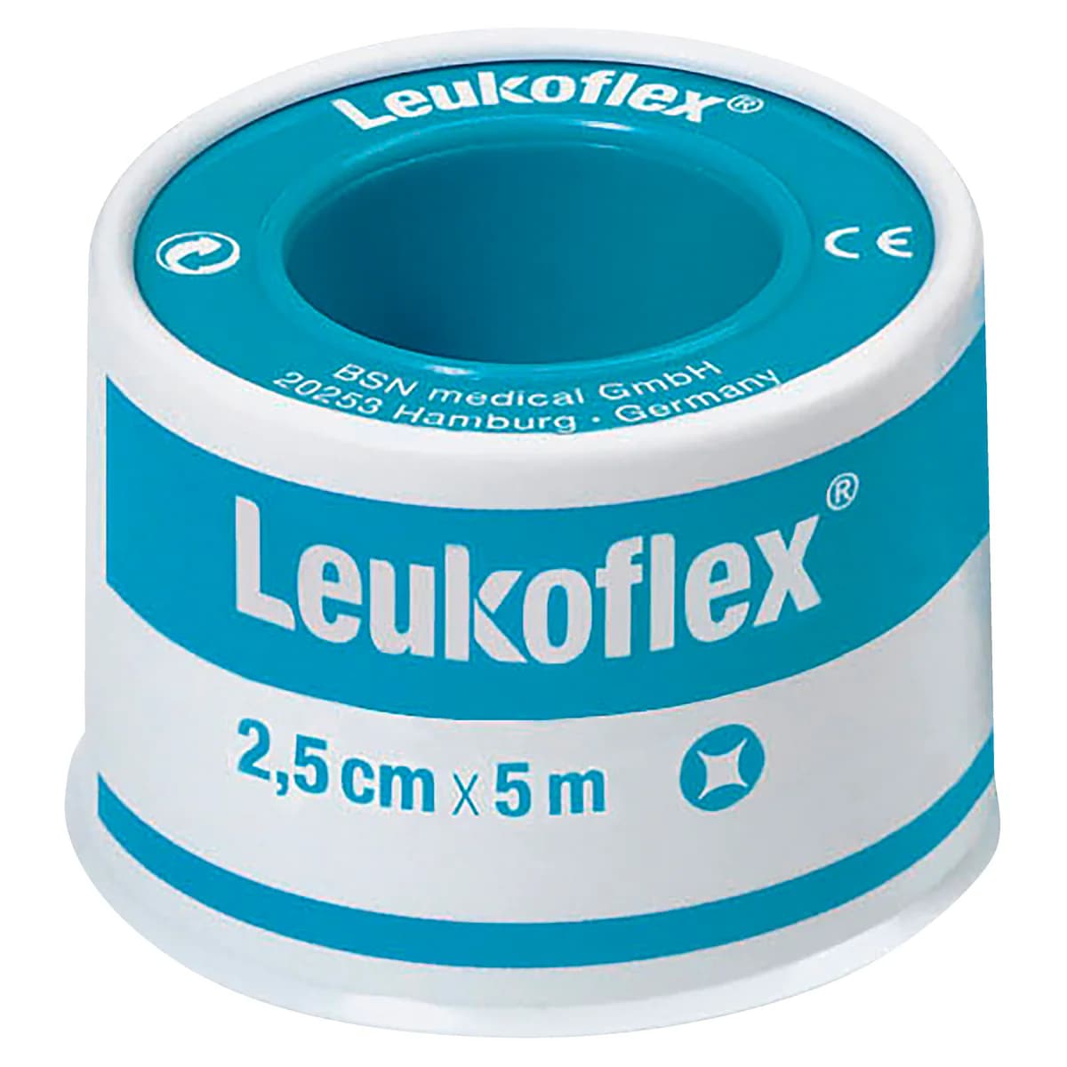 Leukoflex Hypoallergenic Waterproof Tape 2.5cm x 5m 1 Roll