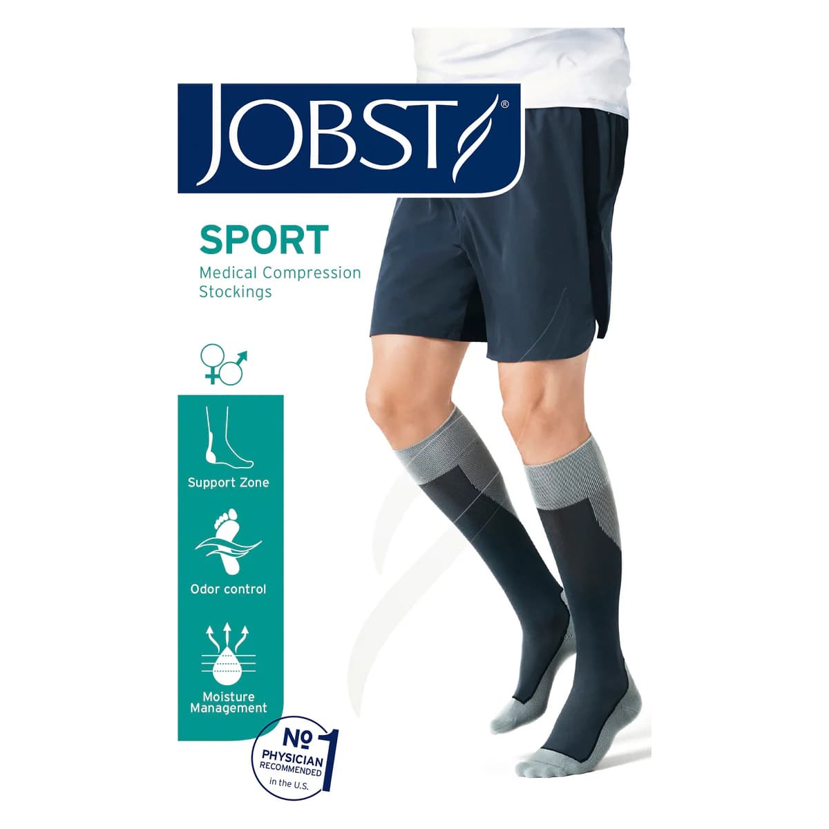 Jobst Sport Compression Socks Unisex 15-20 mmHg Pink L