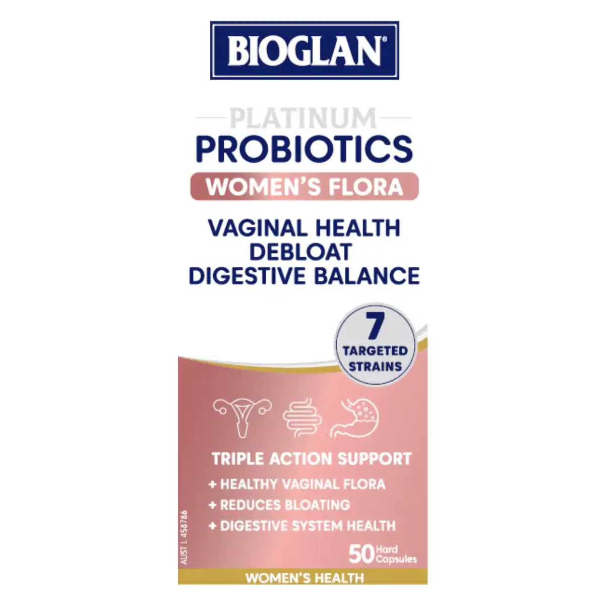 Bioglan Platinum Probiotics Women's Flora 50 Hard Capsules
