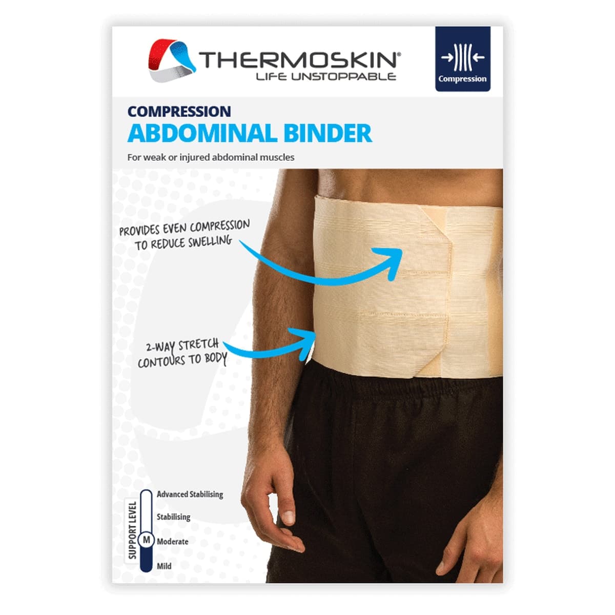 Thermoskin Abdominal Belt Elastic Support One Size