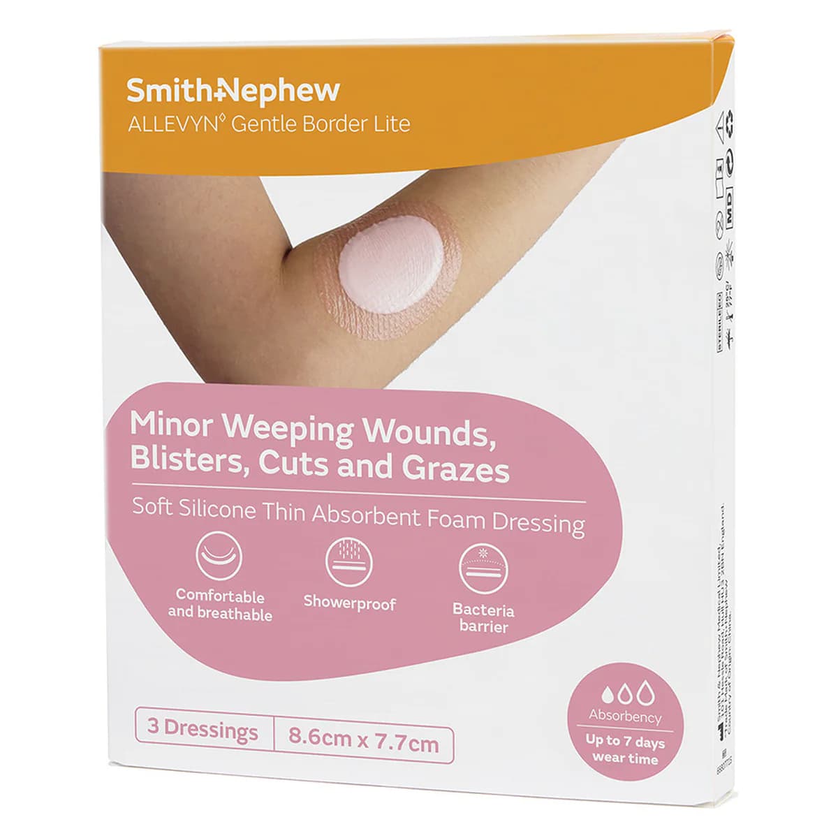 Allevyn Gentle Border Lite Oval Foam Dressing 3 Pack