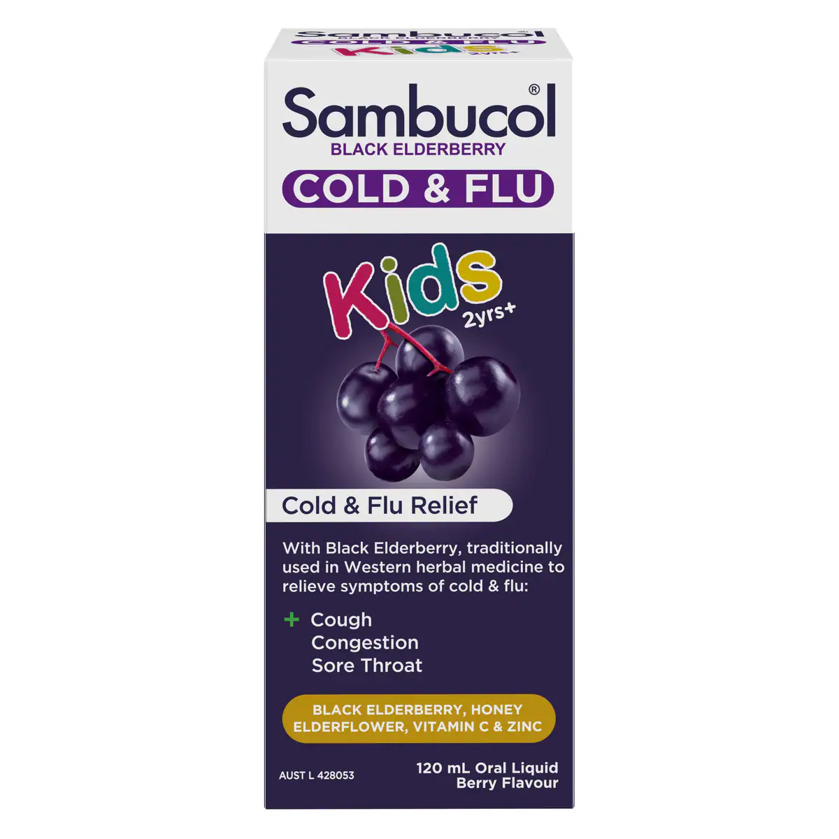 Sambucol Kids Cold & Flu Relief Liquid 120ml